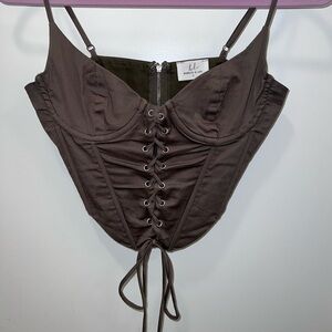 Corset style crop top